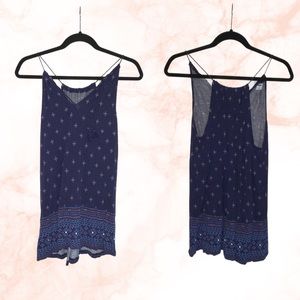 Old Navy tassel back Navy blue tank top